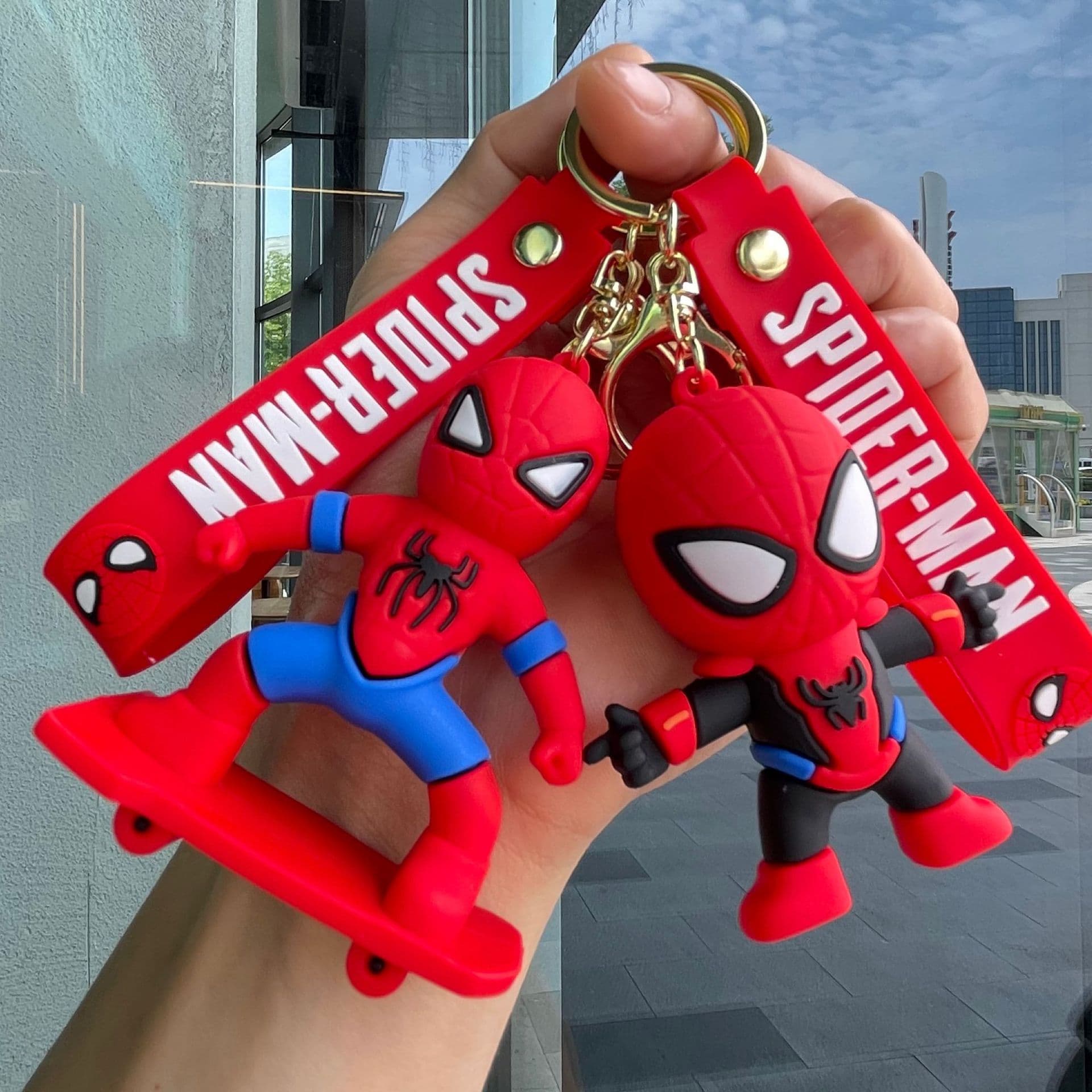 Marvel Avengers Spider-Man Keychain Spiderman Soft Toy Bag Charm Small Gift