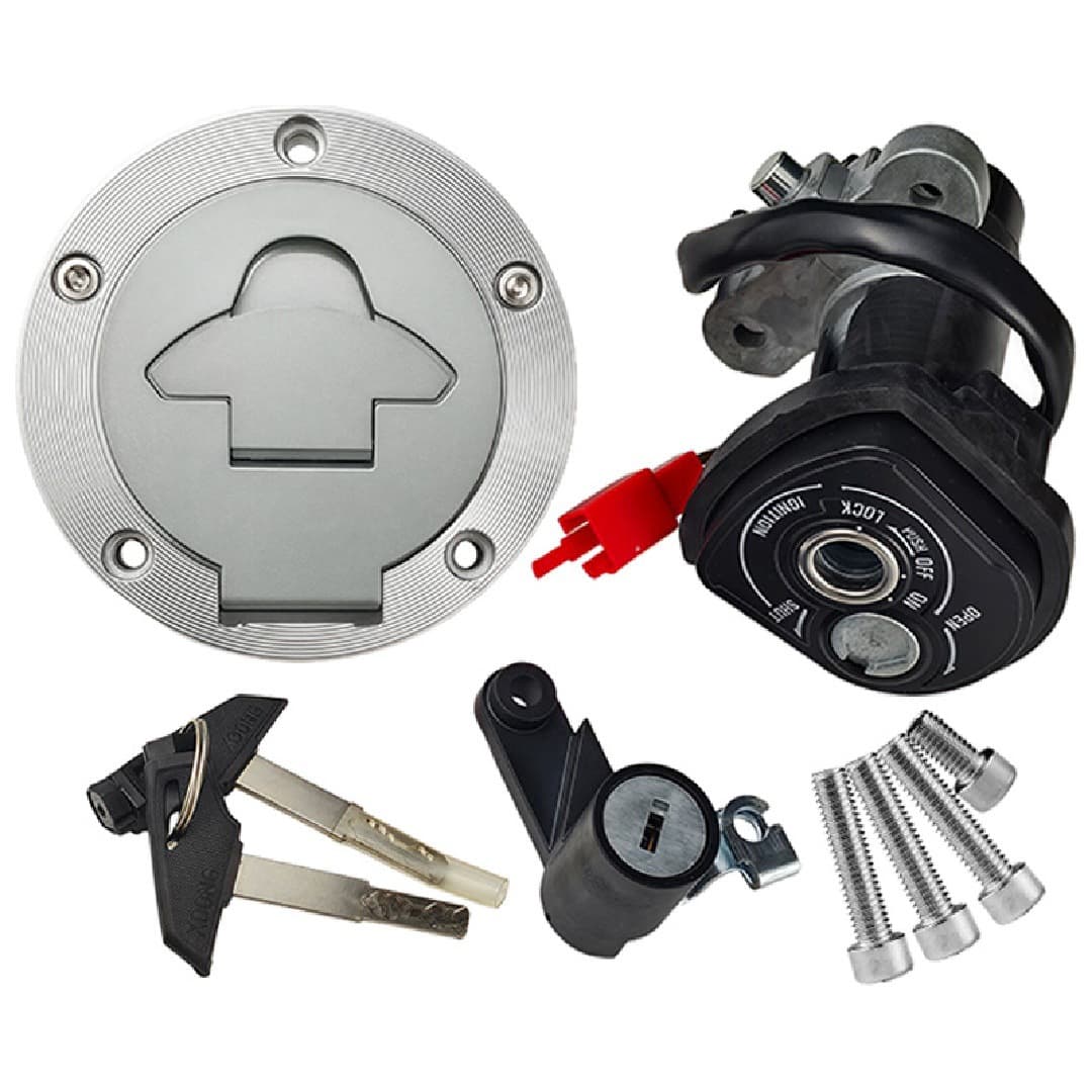 Motorcycle Modification Parts R15 V3 Lock Set Ignition Switch Seat Lock Fuel Tank Cap Key Combo Kit Old Model