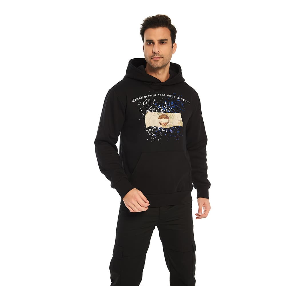 Custom Spring/Autumn Men's Fashion Hoodie Casual Breathable Warm Activity Party Group Outdoor Hiking Fitness Apparel
