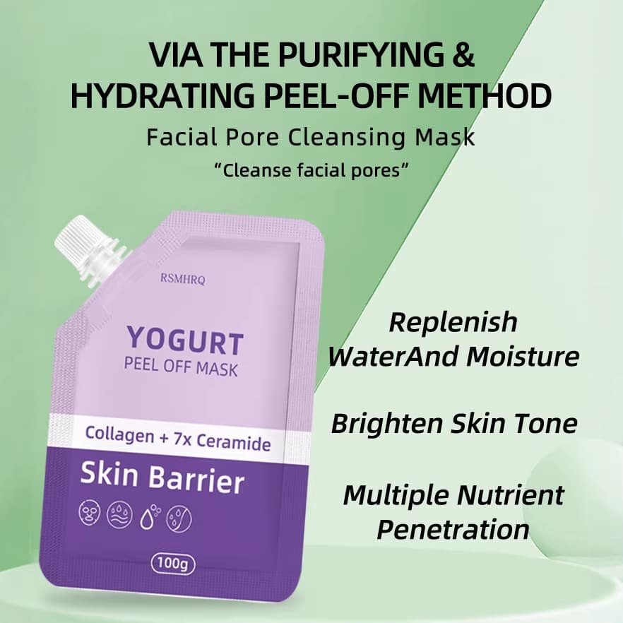 Amazon Best-Selling Yogurt Peel-Off Mask, Hydrating, Moisturizing, Gentle, Non-Irritating, Collagen Mask, In Stock