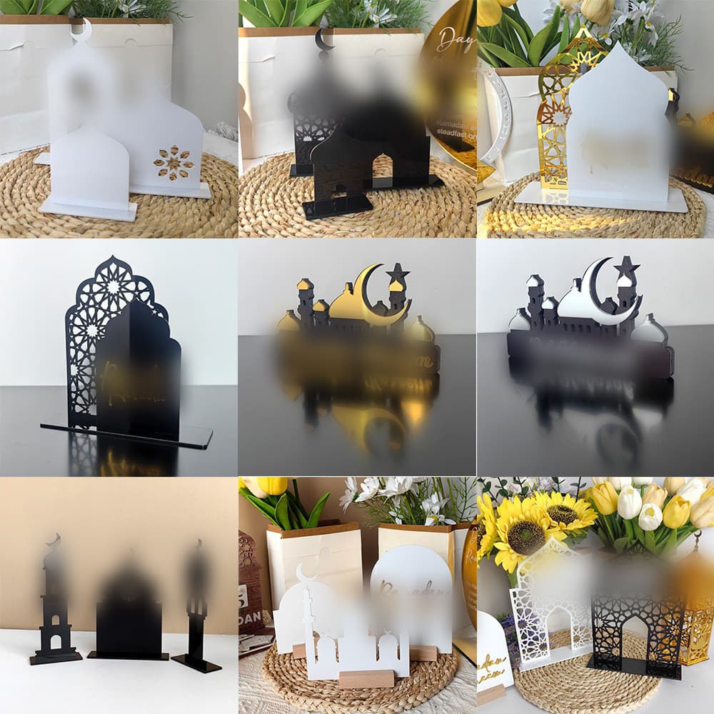 BT501-509 Cross-border Middle Eastern Art Festival Combination Acrylic Stand, Ethnic Home Decor Desktop Ornament