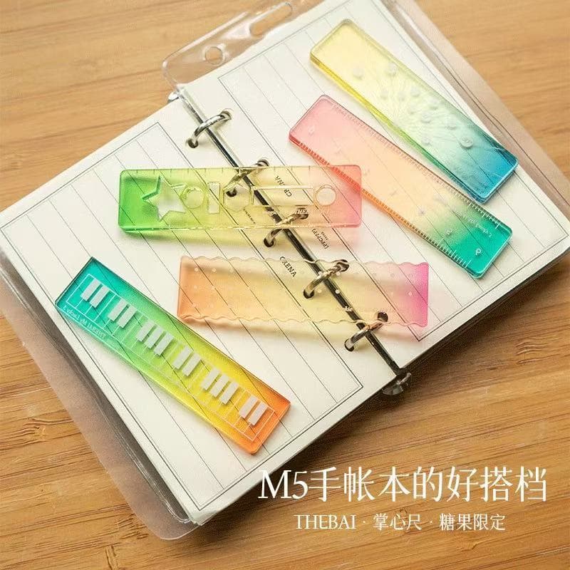 Spendthrift Laboratory THEBAI Candy Limited Palm Ruler As You Wish Ruler Mini Ruler Journal Pocket Portable