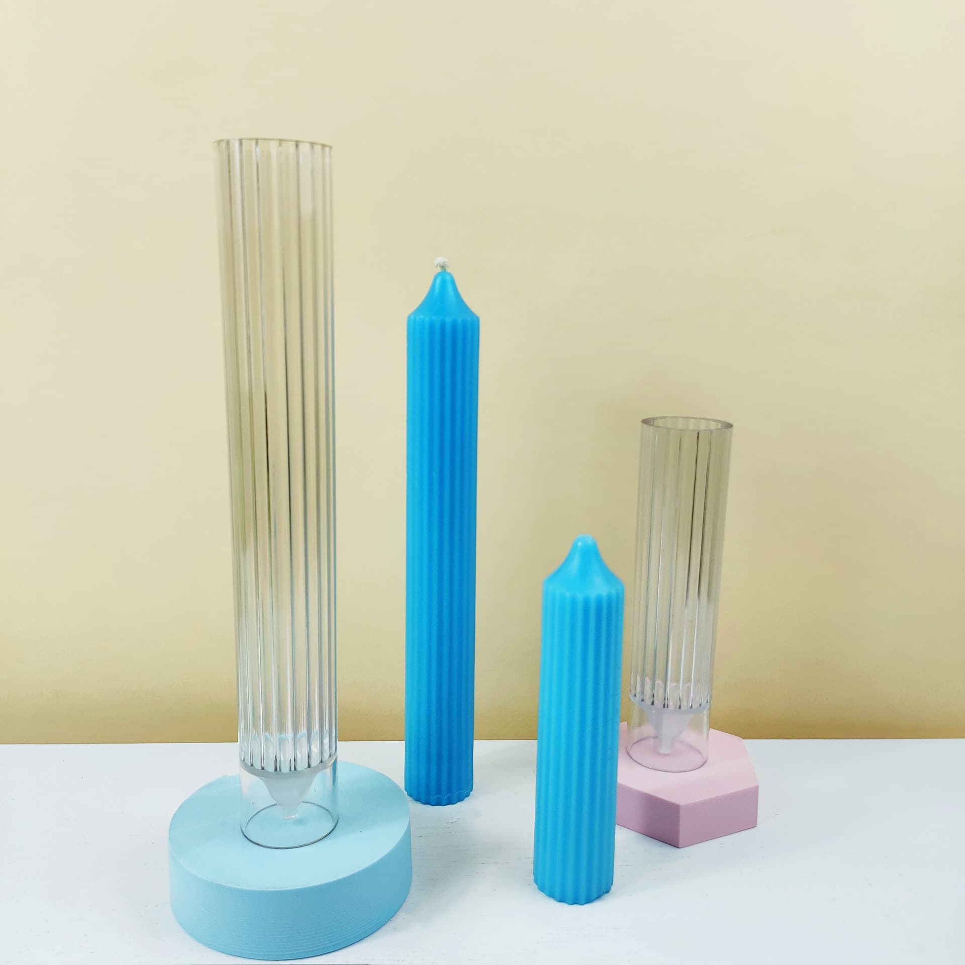 High Precision Integrated Gear Church Roof Plastic Candle Mold Easy To Demold Multi-size Handmade DIY Plastic Candle Mold