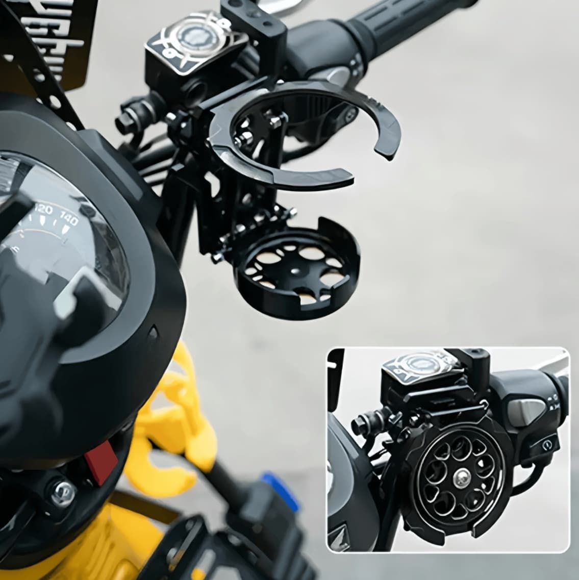 Electric Bike Water Cup Holder, Bicycle Delivery Ride-On Bike Guardrail Water Bottle Holder, Universal Fixed Drink Holder