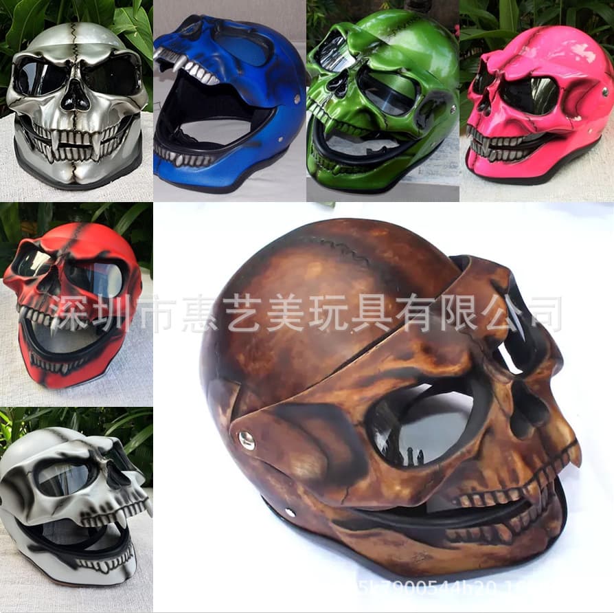 Halloween Skull Helmet Mask Full Head Skull Mask