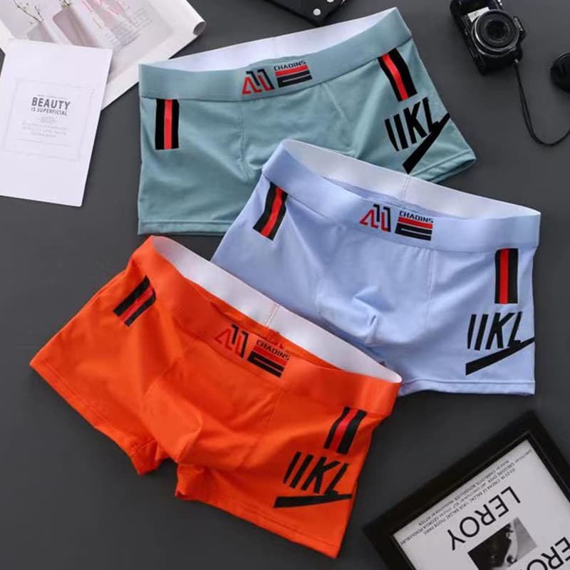 Trendy Men's Boxers Wholesale Summer Cotton Breathable Four-Corner Underpants Men's Youth Shorts Underwear Manufacturers