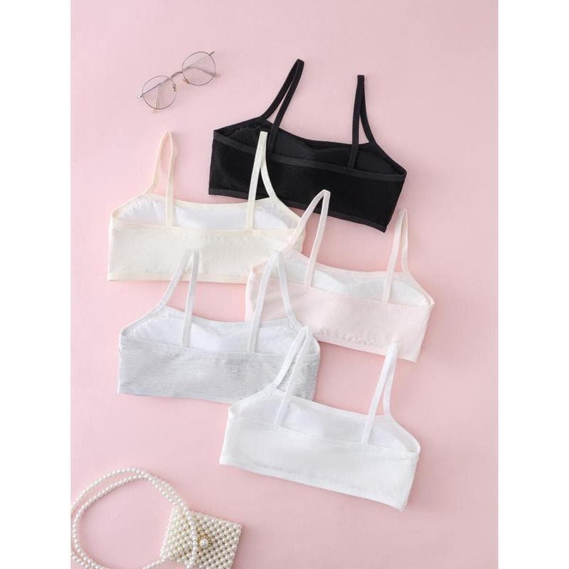 2026 Autumn/Winter Cross-Border New Teen Girls' Set Cartoon Patch Detail Wire-Free