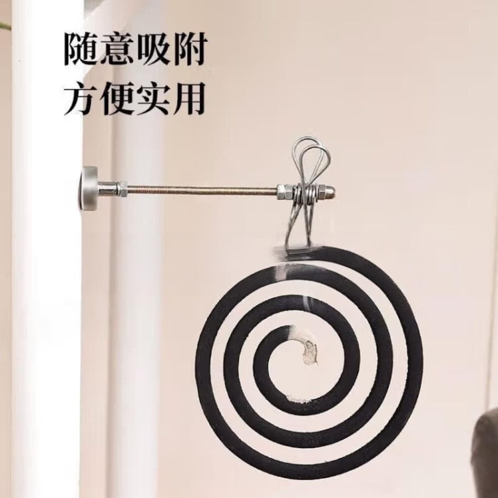 New Magnetic Moxa Stick Clip Mosquito Coil Holder Incense Clip Stand Base Indoor Aromatherapy Outdoor Mosquito Repellent Portable Easy to Use