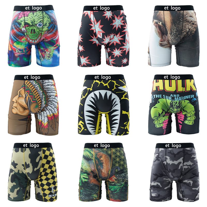 [Bestsellers in Europe and America] ETHIKA Men's Western-American Trendy Boxer Print Boxer Shorts