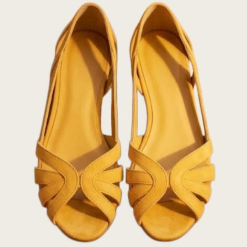 2026 Women's Woven 40-43 Large Size Peep Toe Sandals for Dresses Cutout Summer Flat Sandals