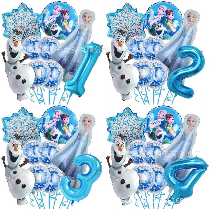Amazon Aluminum Film Balloon Set Frozen Theme Olaf Series Birthday Balloon Cartoon Balloon Wholesale