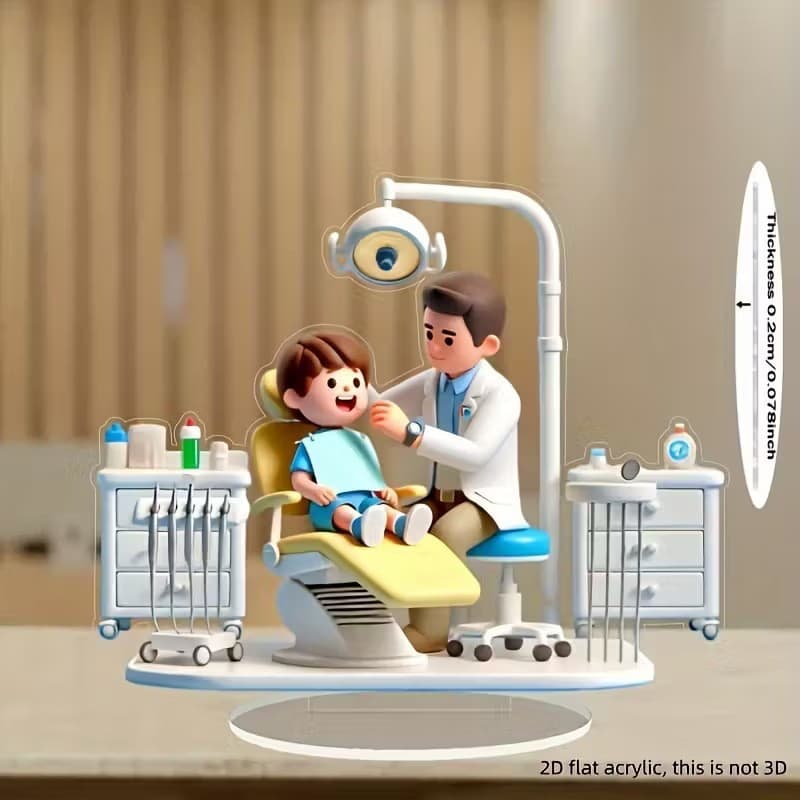 Cross-border Dentist Theme Acrylic Dental Ornament Creative Decoration for Dental Clinic Desktop
