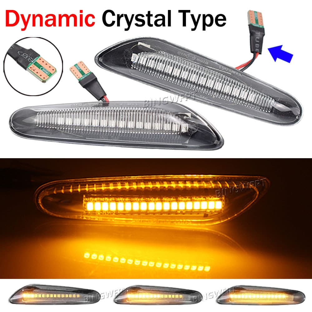 Dynamic outer door LED side light for BMW E90 E93 E91 E81 E82 E84 E60 E46