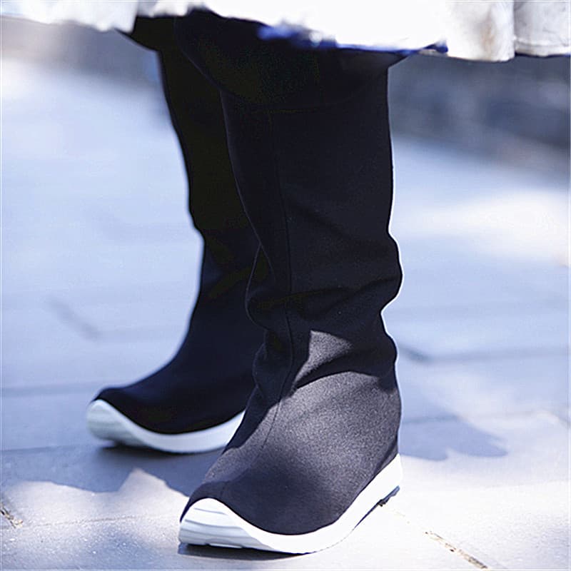 Lv Tai Xin Ancient Costume Travel Photography Horse Face Skirt Soap Boots Ancient Style Men's Hanfu Boots Wuxia Clothing Wei-Jin System Ancient Court Boots