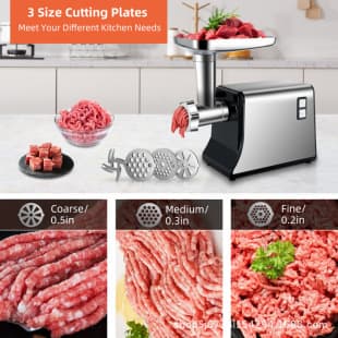 Cross-border Exclusive US Standard Meat Grinder Multifunctional Meat Mincer Sausage Stuffer Stainless Steel Automatic Meat Grinder