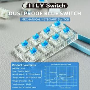 iTLY Mechanical Keyboard Soldering Switch Puller Dust-Proof Blue Switch Red Switch Black Switch Brown Switch Cross Switch Bestseller