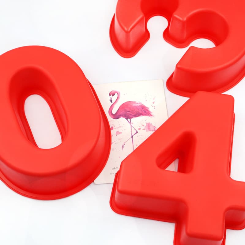 Minghao 10-Inch 0-9 Number Silicone Cake Mold Creative Cake Baking Mold DIY Baking Tool