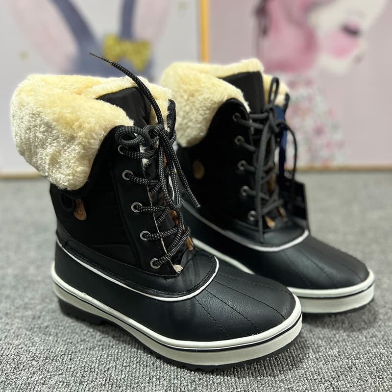 Amazon exports European and American British winter women's mid-calf thickened snow boots American duck hunting boots waterproof mid-calf boots
