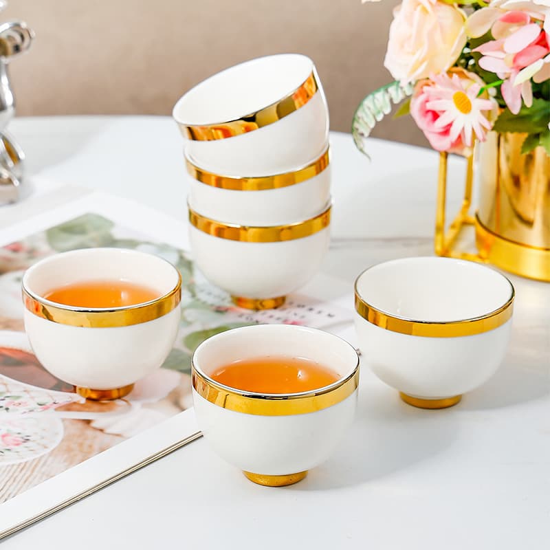 Coffee Cup Set, Hot Selling in the Middle East, Turkish Ceramic Coffee Cups, Tea Set Gift Box, 6-Piece Set
