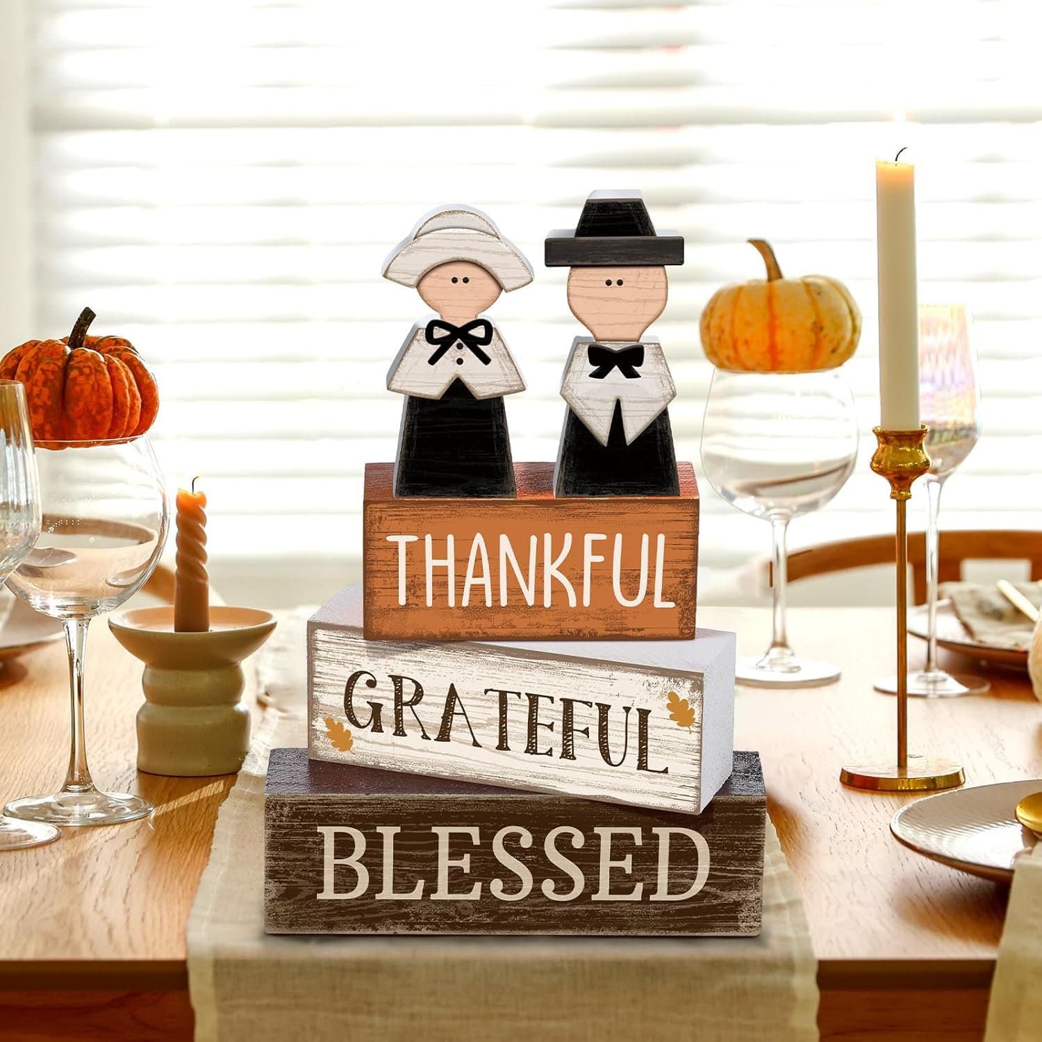 Tray Tiered Set Thanksgiving Halloween Table Decor Rustic Tiered Tray Retro Decor Gift
