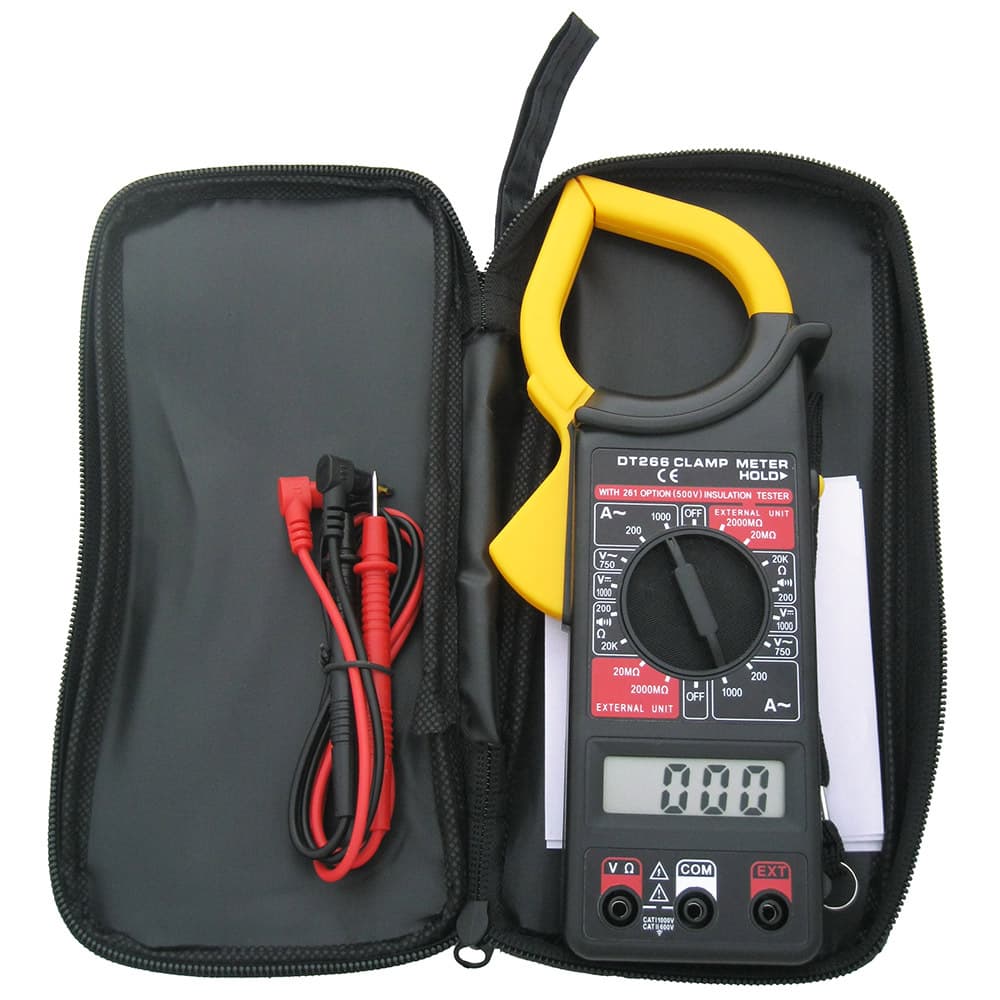 DT266 Clamp Meter, Digital Clamp Meter (Yellow Clamp Head)
