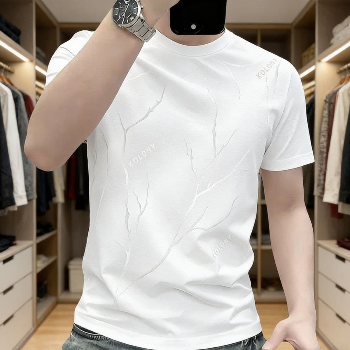 2026 new short-sleeved T-shirt men's high-end ice silk half-sleeved top summer cool and quick-drying men's short-sleeved T-shirt