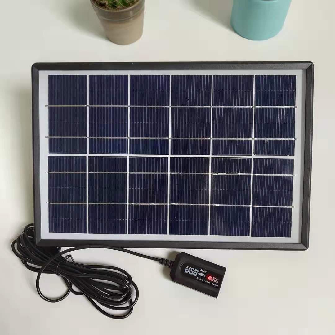 Factory direct 6V 9V 18V 6W 10W 20W solar panel USB regulated charging for mobile phones small systems aquariums outdoor