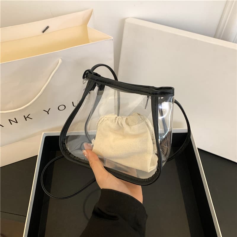 Summer 2025 Premium Crossbody Bag for Women, New Shoulder Beach Bag, Trendy Ins Transparent Jelly Bag