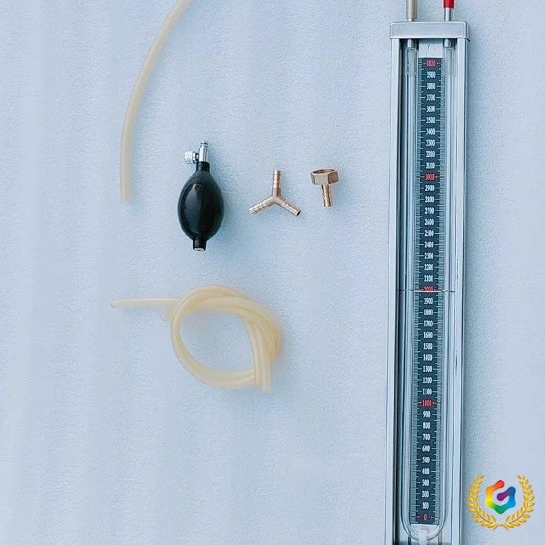 ✅ U-Shaped Stainless Steel Acrylic Tube Differential Pressure Gauge Set for Natural Gas Pipeline Pressure Measurement