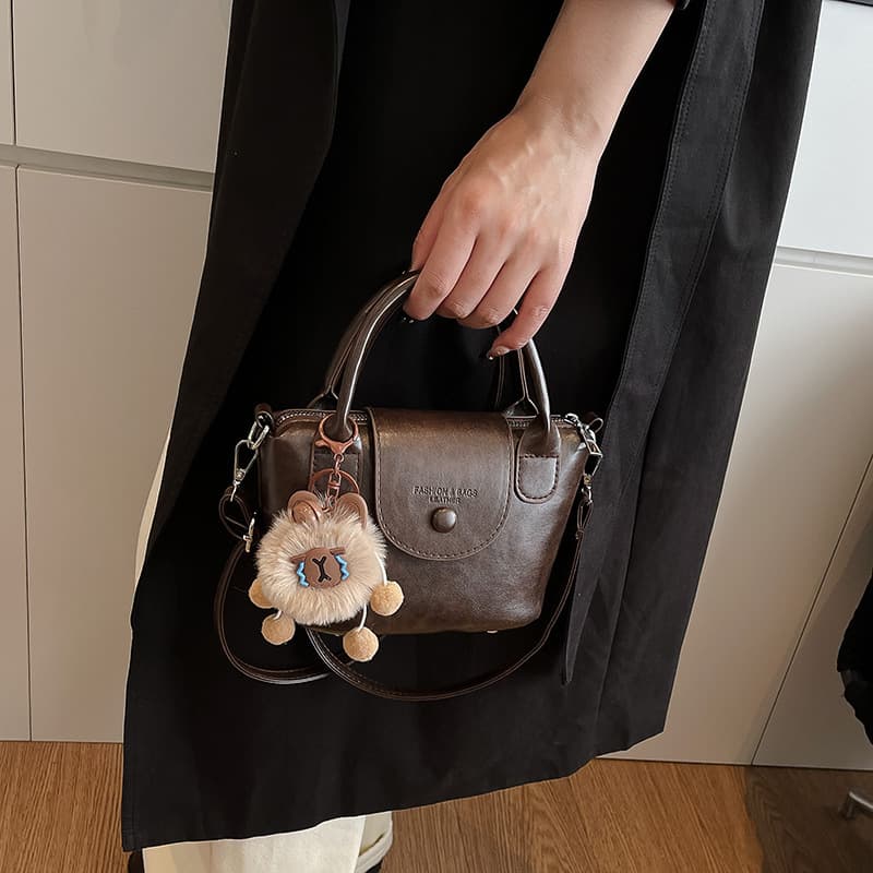 Fashionable Trendy Handbag for Women New Retro Versatile Crossbody Bag Korean Style Simple Retro Shoulder Bag for Export