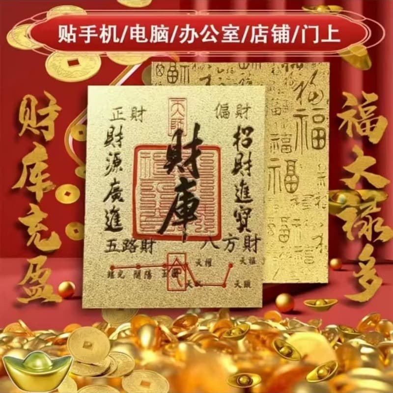 [Two for 9.9] 2025 Year of the Snake hundred blessings wealth stickers for phone, wallet, computer, symbolizing good fortune, portable.