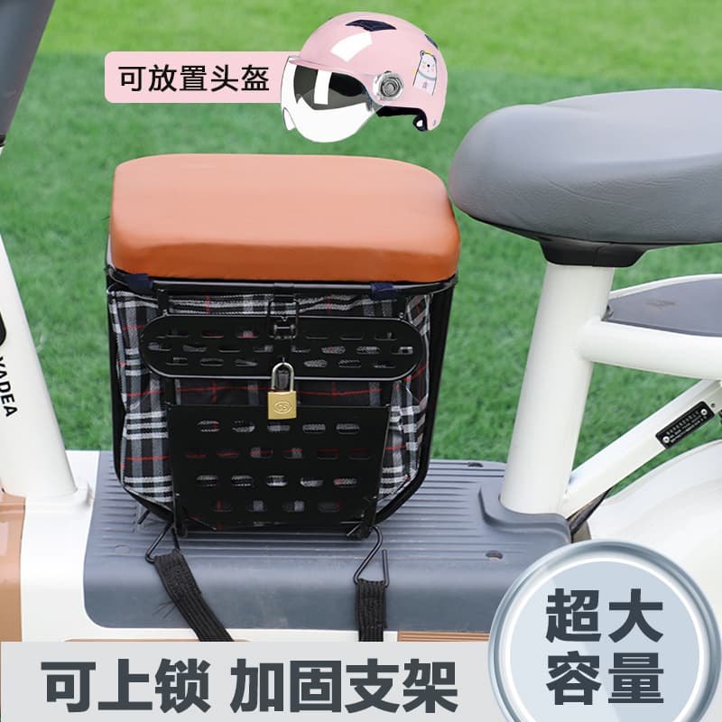 Emma electric vehicle child seat with storage and folding armrest, electric motorcycle child stool, Yadea scooter