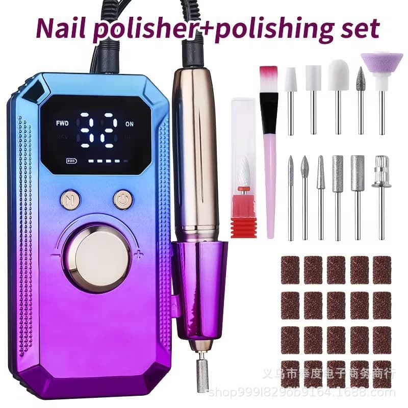 New Cross-Border Mini Electric Nail Drill Small Nail Removal Tool Portable Nail Machine Set Nail File