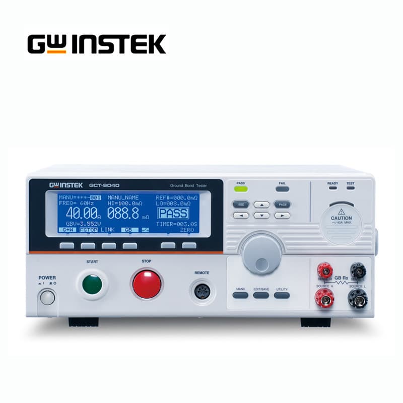 Taiwan GW Instek New 40A AC Grounding Impedance Tester AC Resistance Tester GCT-9040