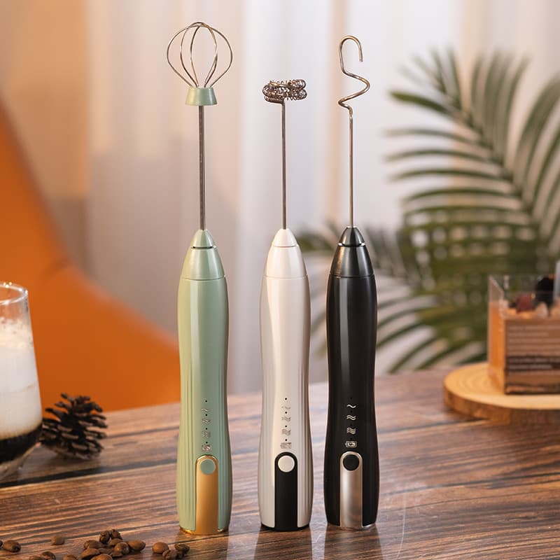 Mini Handheld Electric Milk Foam Maker Egg Beater Coffee Whisk Milk Baby Food Cake Mixer 100W below Handheld 3 Gear