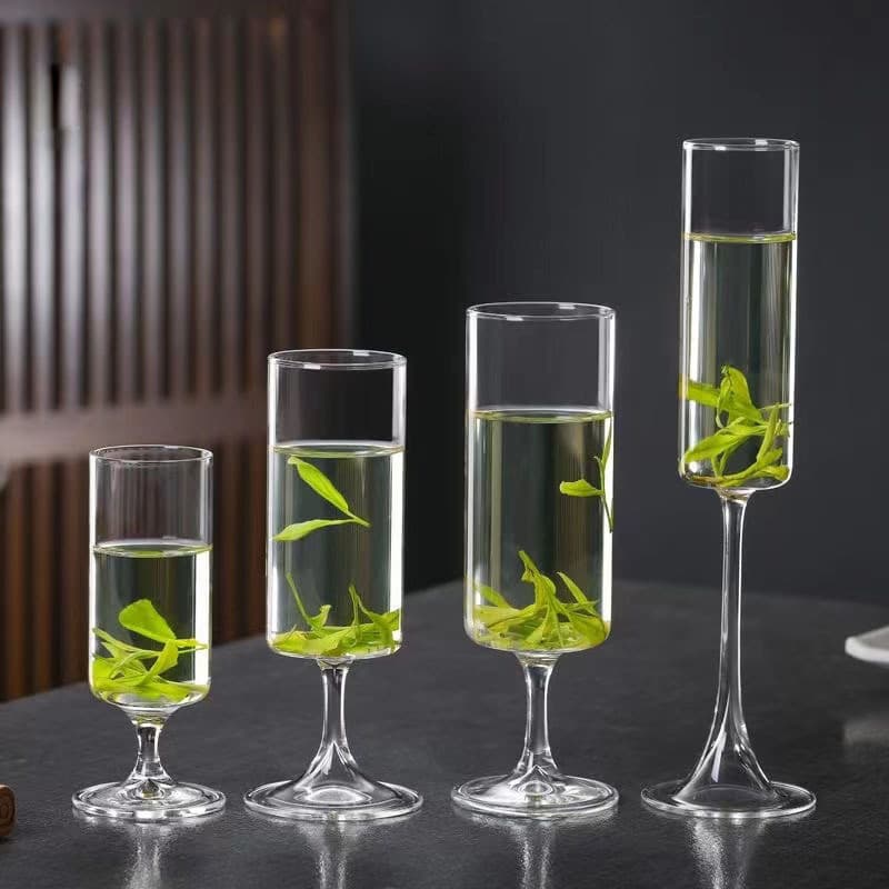 Monkey King High-Foot Glass Tea Cup Simple Borosilicate Glass Cup Water Cup Red Wine Cocktail Whiskey Glass Goblet