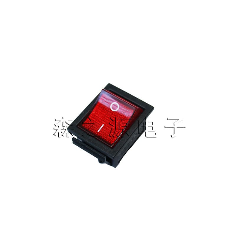 Kcd4-201 4P 31X25Mm Rocker Switch Red 4-Pin 2-Position with Light 16A 250V