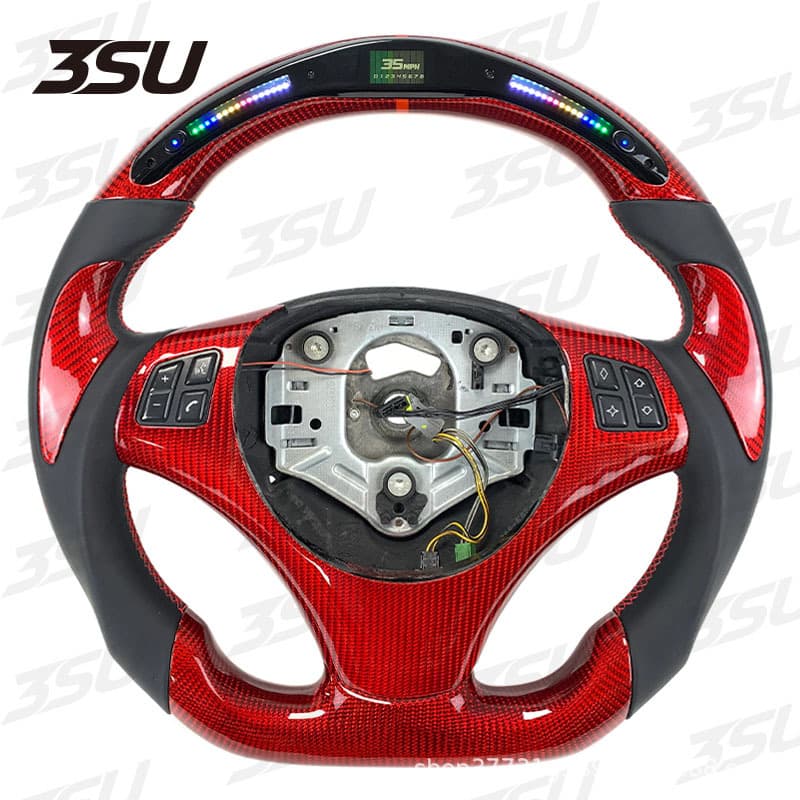 Suitable for BMW E chassis E82E90E91E92E93 carbon fiber steering wheel modified sports steering wheel