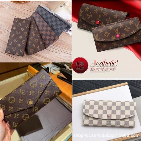 2026 New Style FLV Wallet for Men and Women, Leather Card Holder, Clutch Bag, Passport Wallet, Long Zipper Coin Purse