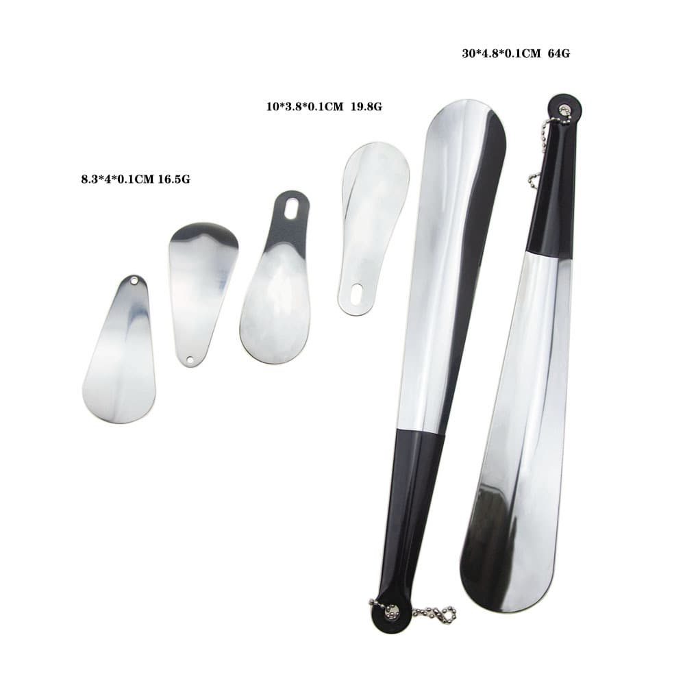 30cm stainless steel shoehorn, coated with plastic, for elderly and pregnant women, hands-free, long, bend-free shoehorn, wholesale available from one piece.