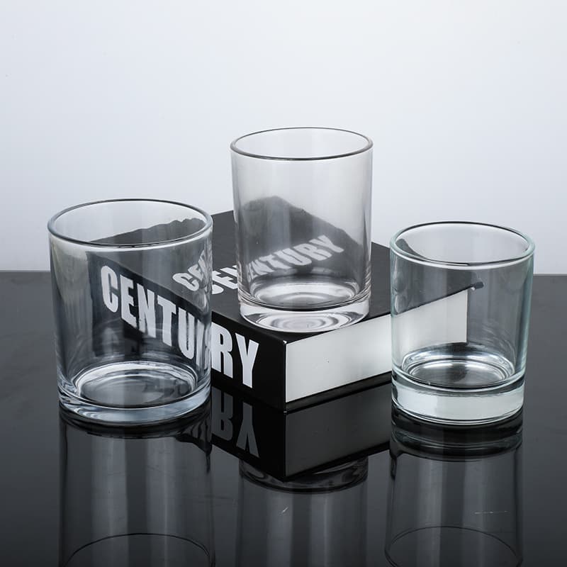 250ml Glass Bottle Wholesale Candle Cup Scented Glass Jar Empty Transparent Glass Bottle Candle Glass Container