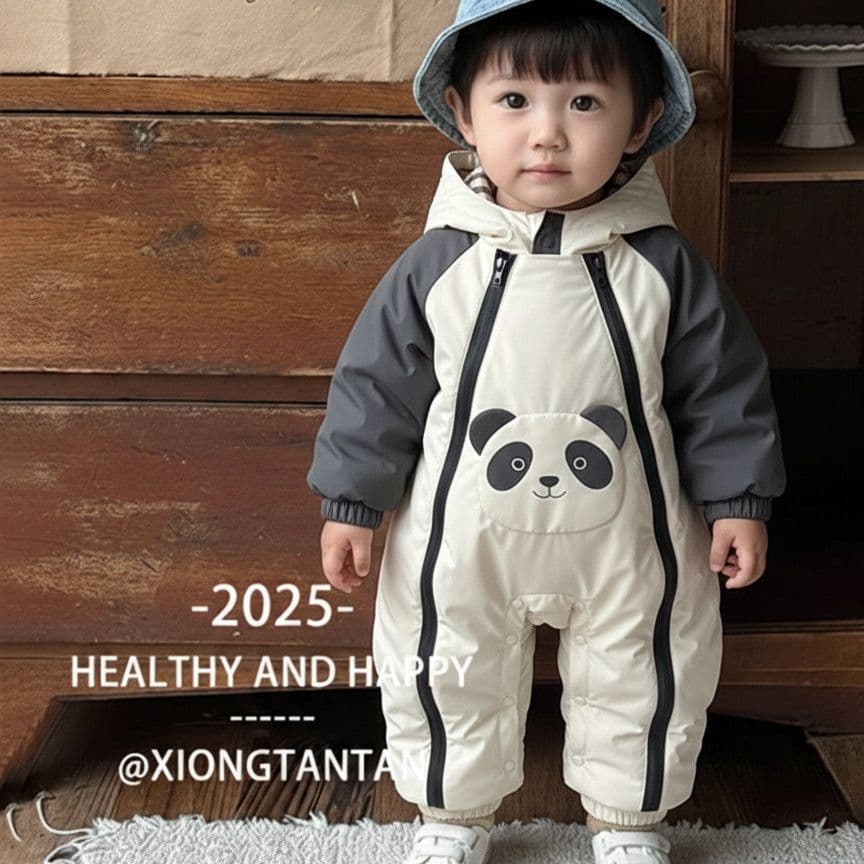Baby men's and women's jumpsuits, autumn and winter quilted jackets, infant and toddler spring and autumn outdoor clothes, crawling clothes, trendy