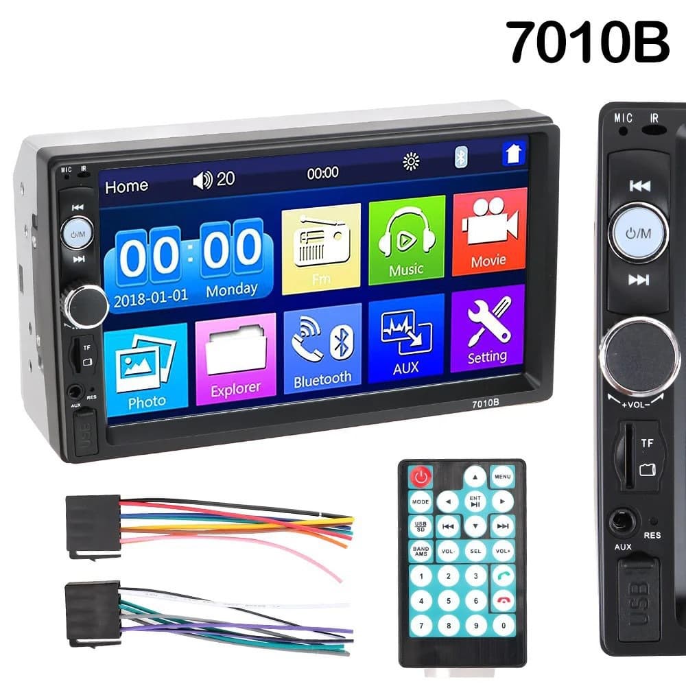 7-inch MP5 car display 7010B supports reversing image player car Bluetooth car MP5 player