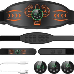 Japan Same Style Cross-Border Hot Selling EMS Massage Belt Abdominal Muscle Patch Fitness Sports Belt Slimming Belly Belt