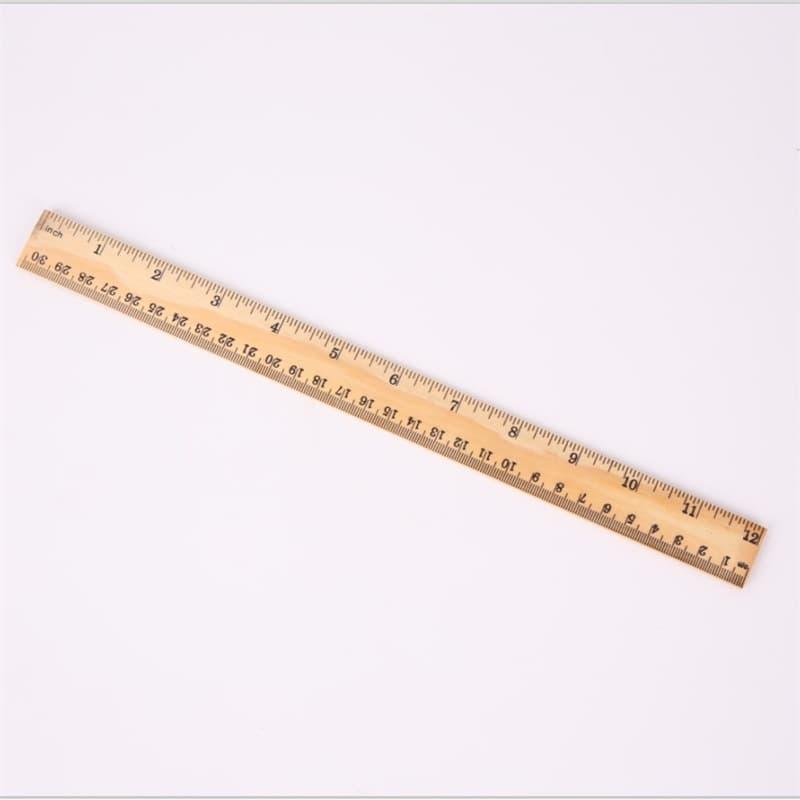 30cm Wooden Ruler Bamboo Ruler Inch Tailor Ruler Sewing Ruler Quilting Ruler Fabric Ruler Wood Ruler Sewing Household Tool