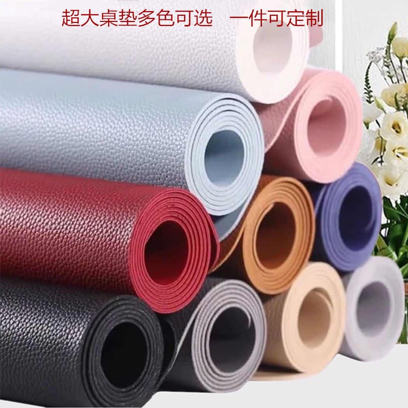 Leather Desk Mat Roll Material Office Large Mouse Pad, Laptop Student Children's Writing Desk Customizable
