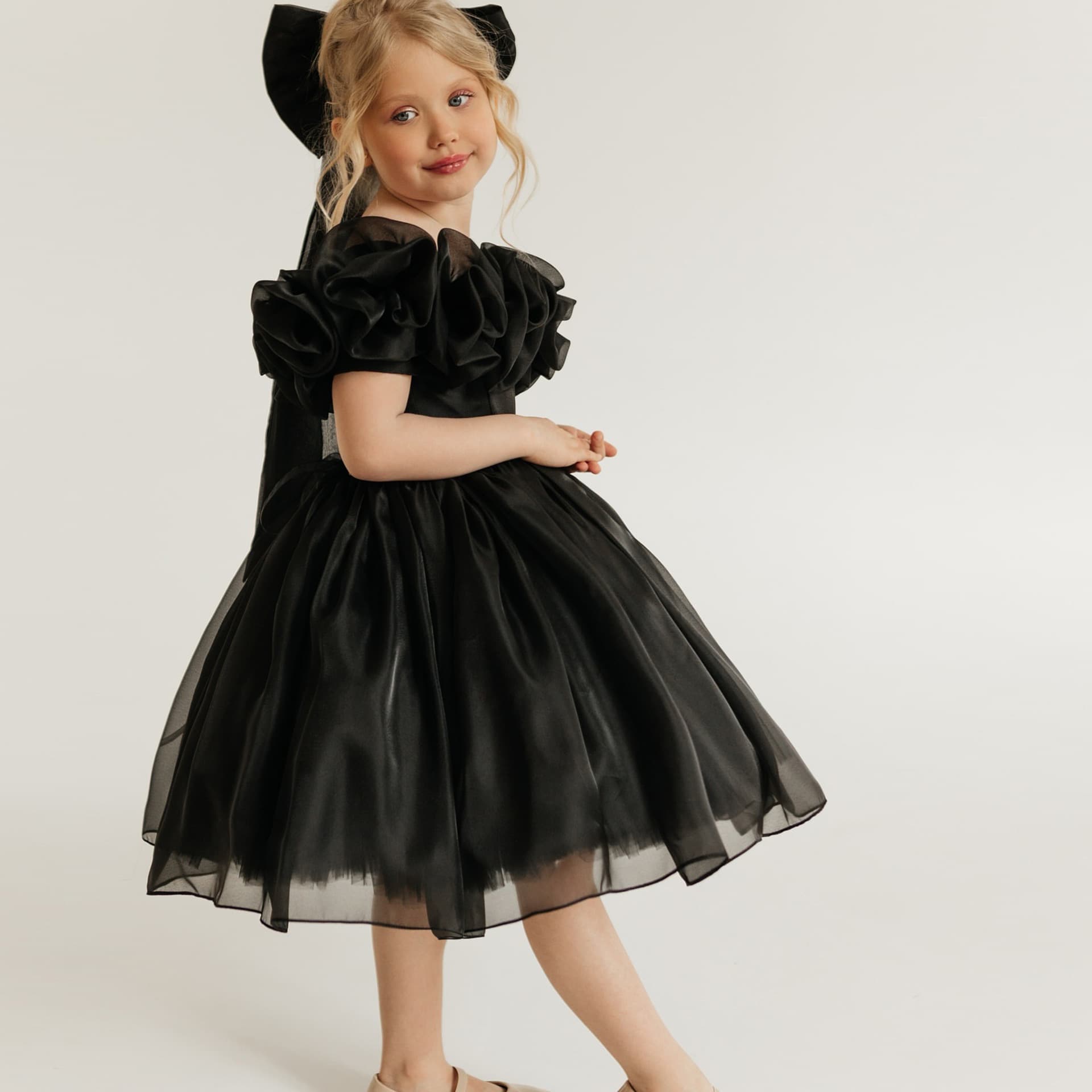 Overseas Trade Girls Tutu Tulle Princess Dress Birthday Banquet Dance Performance Gown Children's Stylish Dress
