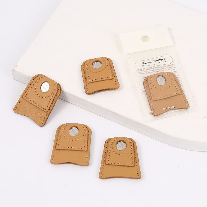Imitation cola cowhide protection finger thimble hoop diy sewing patchwork tool pin handmade needlework live thimble cap