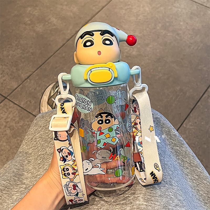 Crayon Shin-chan Co-branded Cup New Plastic Water Cup Mini Portable Cup Heat-resistant Cute Pocket Cup