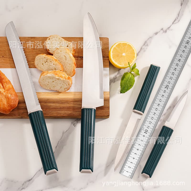 Stainless Steel Kitchen Knife Set Bread Knife Chef Knife Fruit Knife Multi-Purpose Vegetable Cutter Household Kitchen Knife
